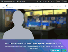 Tablet Screenshot of gleamtechindia.com